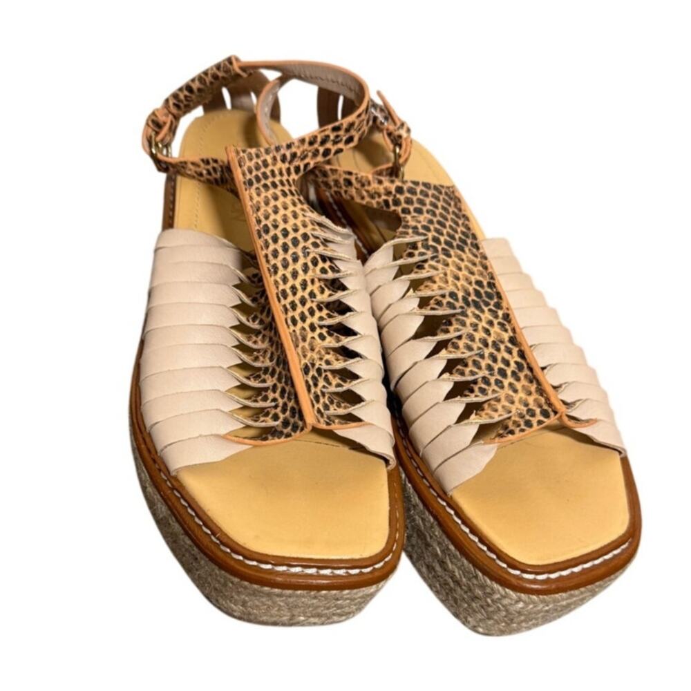 Ulla Johnson Valencia Twisted Espadrille Platform Sandals Sz. 39 (US 8.5) - Picture 2 of 9